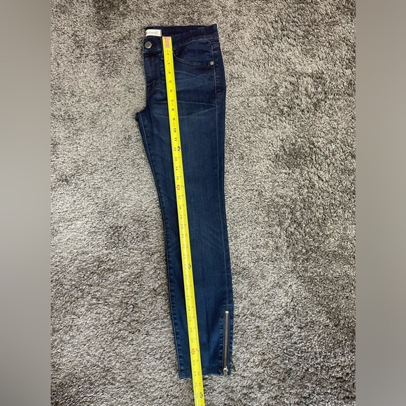 Madewell Skinny dark blue denim zipper ankle stretch jeans women’s size 28 - Picture 15 of 17